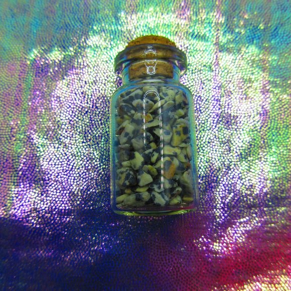 Dalmatian Jasper Gemstone Chips In A Bottle Embellishments Natural Semi Precious - Picture 3 of 3